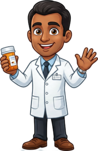 Pharmacist mascot