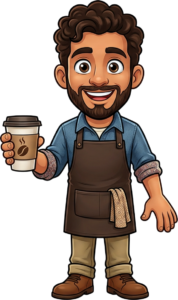 Barista mascot