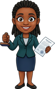 Notary mascot