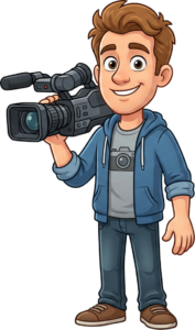 Videographer mascot