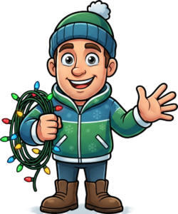 Holiday Lighting mascot