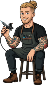 Tattoo Artist mascot