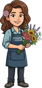 Florist mascot