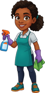 Cleaning Maid mascot