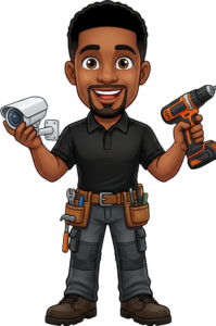 Security Installer mascot